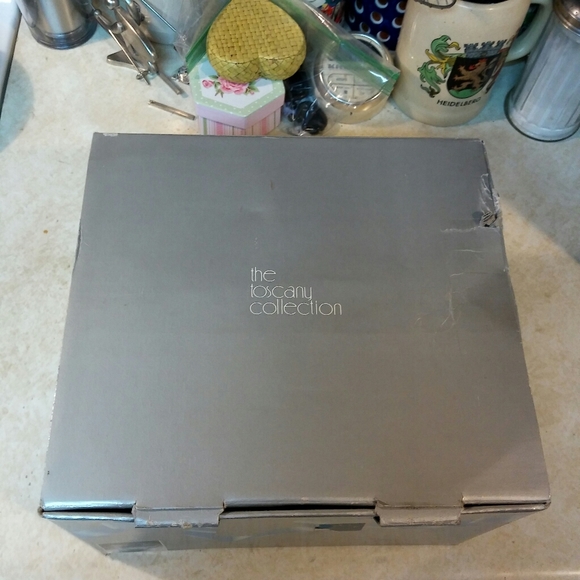 Vtg 70s Handblown Glass Mug Set - Picture 6 of 8